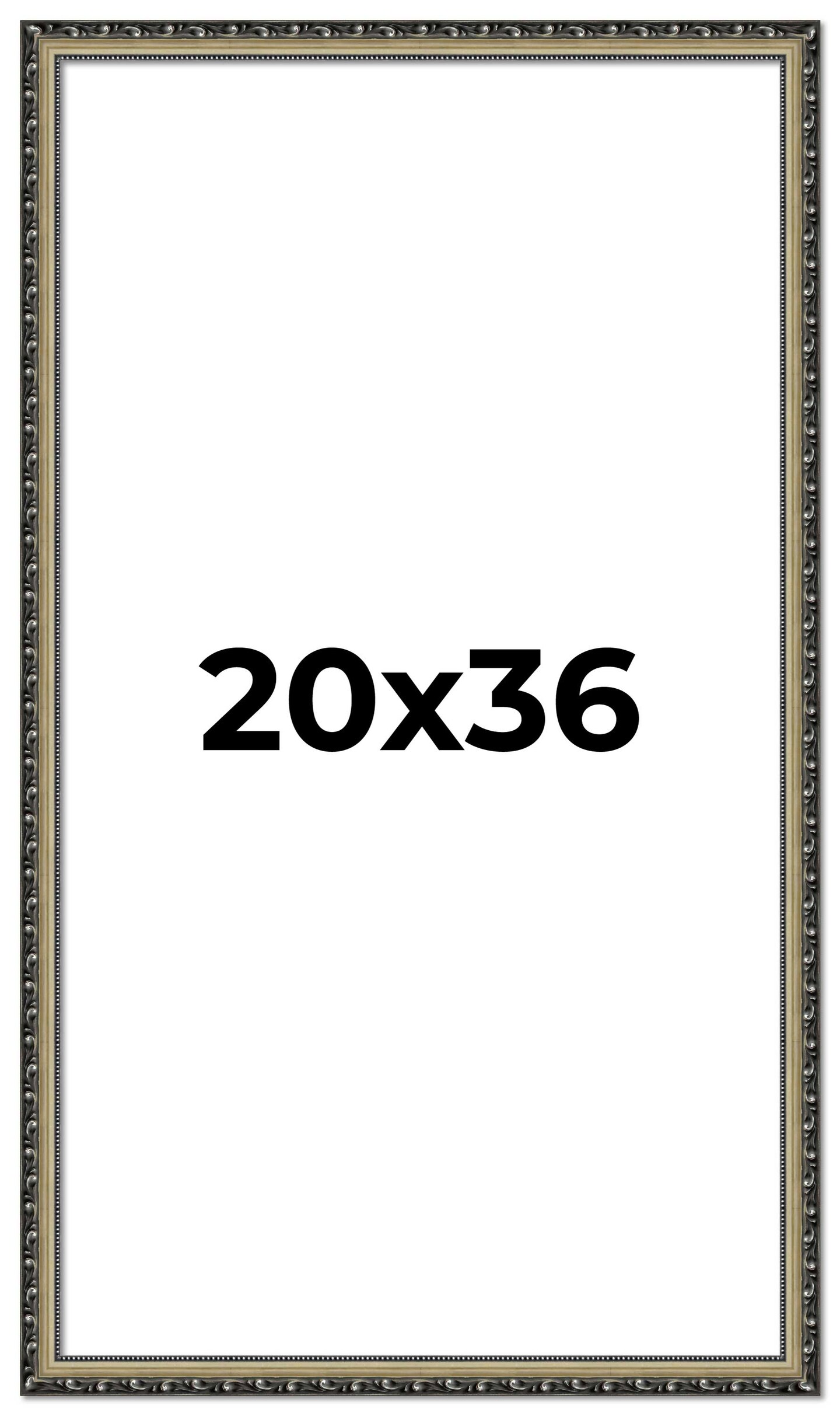 20x36 Museum-Quality Picture Frame with UV-Resistant Acrylic &#x26; Acid-Free Backing, Available in 4 Finishes - Gold, Silver, Bronze, and Black
