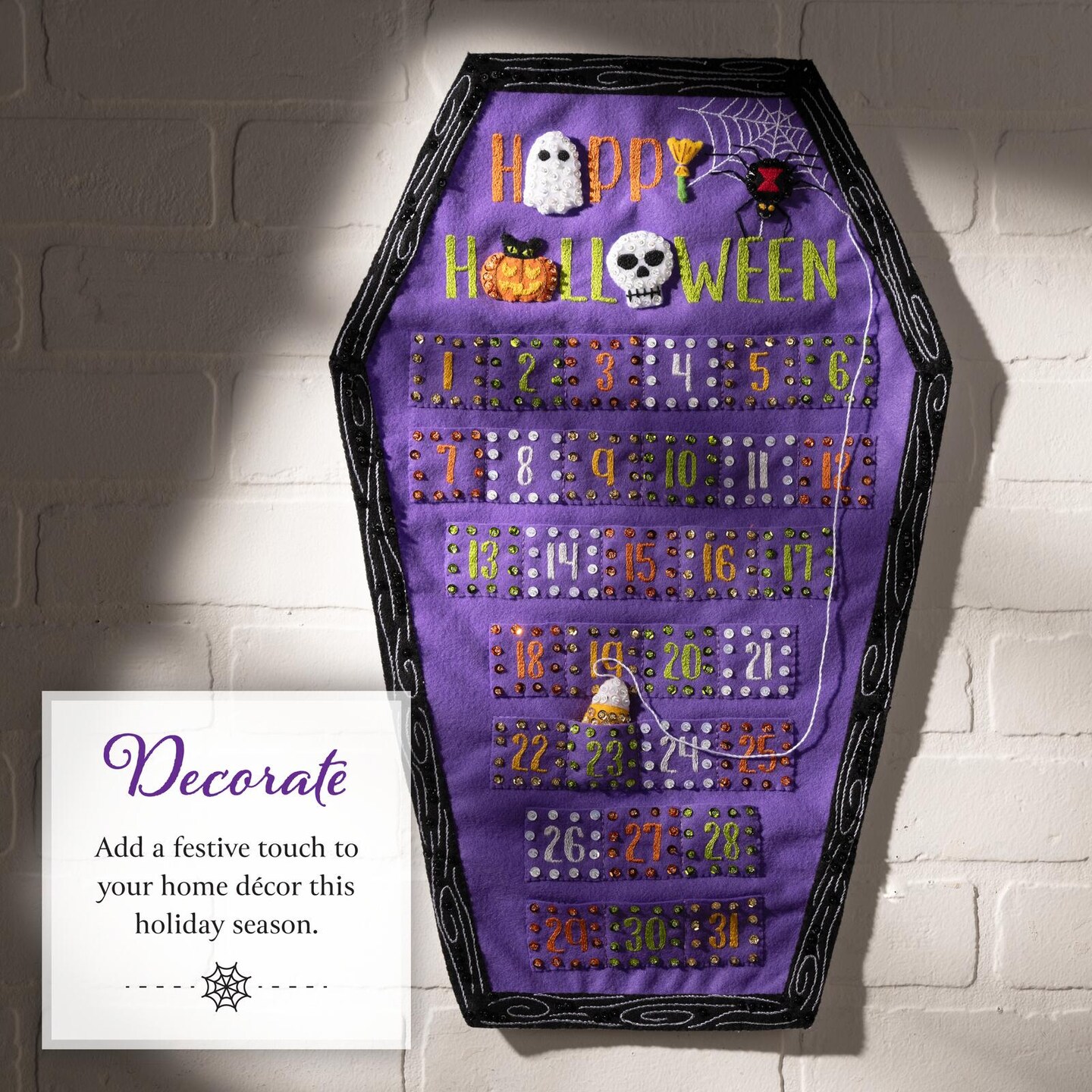 Bucilla Halloween Countdown Felt Wall Hanging Kit - 89728E