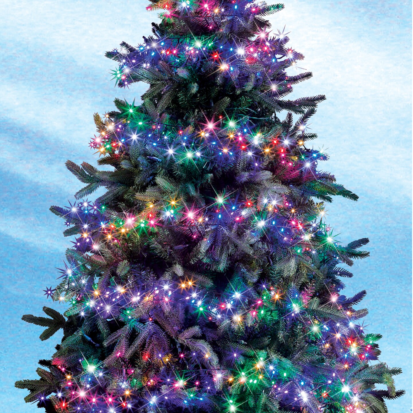 Collections Etc Dual-Color LED String Lights with Remote and 11 Light ...
