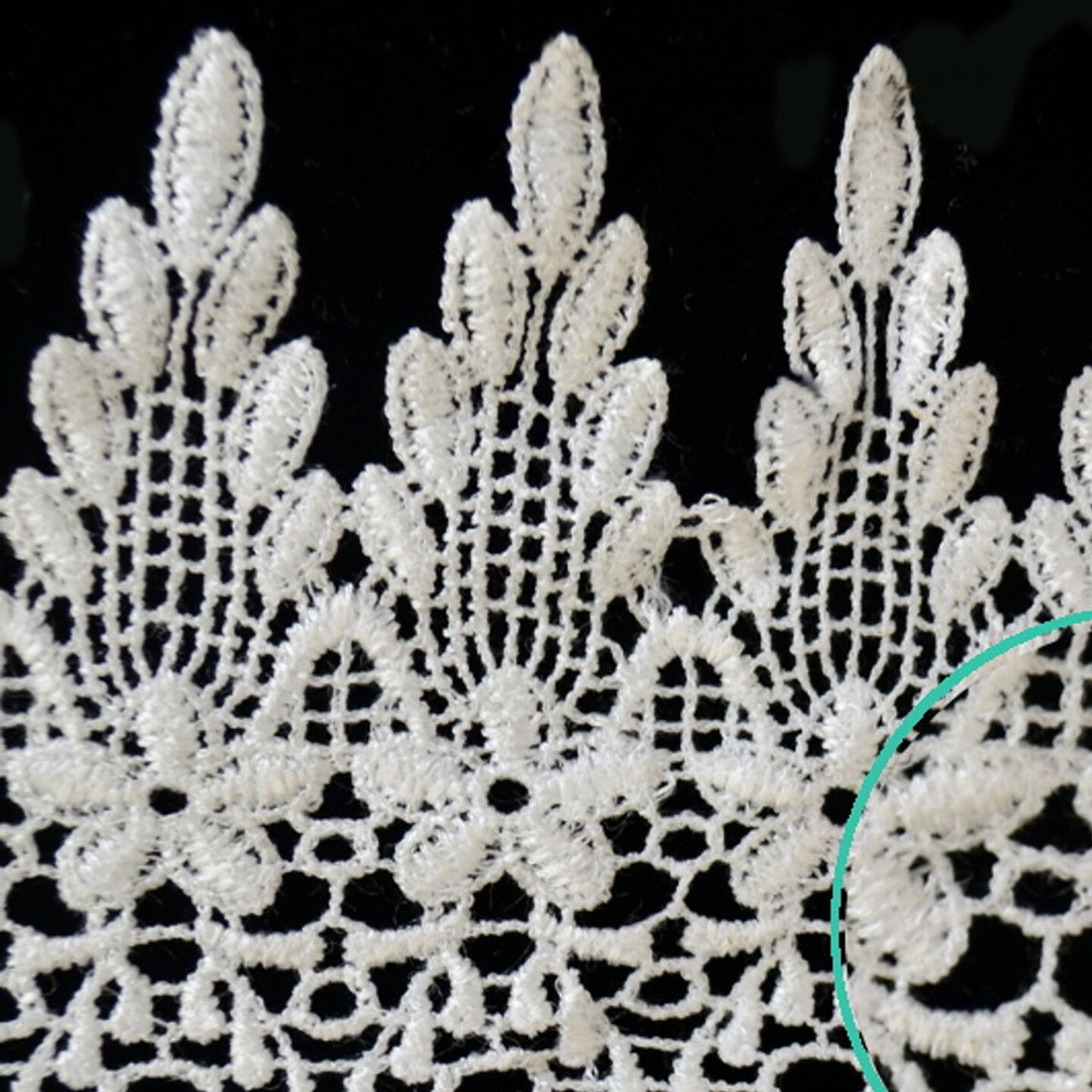 4&#x22;x15 Yards White Venice Lace Trim