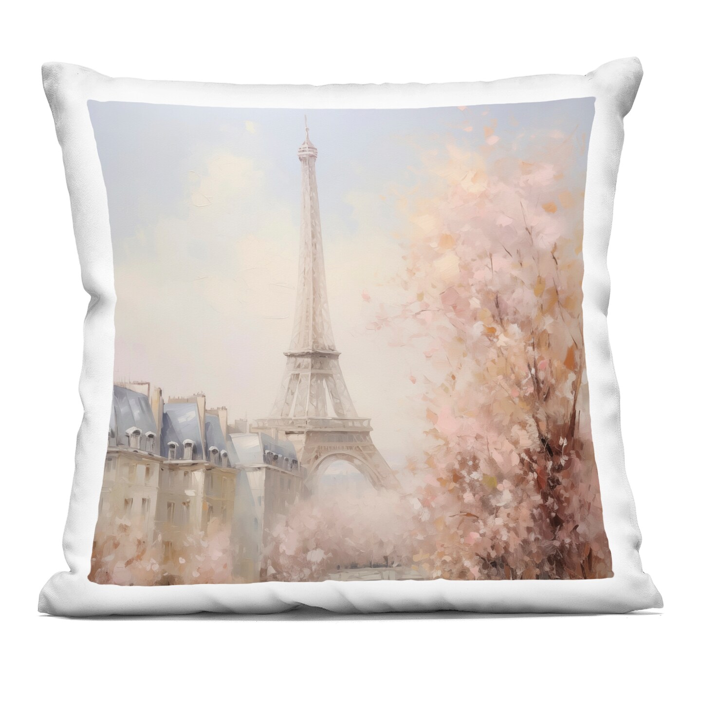 Stupell Industries Parisian Eiffel Tower Cityscape Decorative Printed Pillow design by Arlington Prints, 18 x 7 x 18