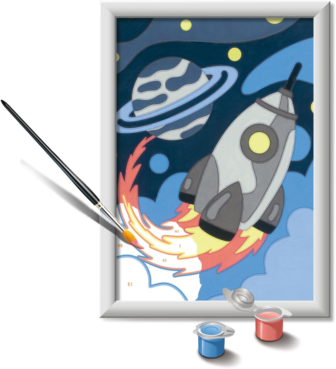 CreArt Space Explorer Paint by Numbers Kit for Kids - 23560 - Painting Arts and Crafts for Ages 7 and Up