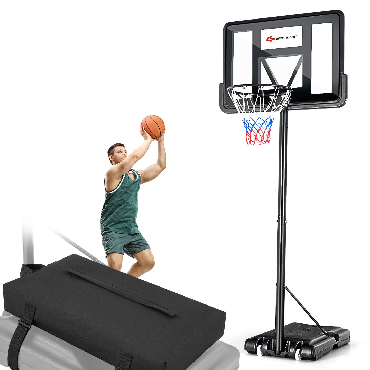 Universal Basketball Hoop Weighted Base Anchor &#x2013; 300 lbs Capacity
