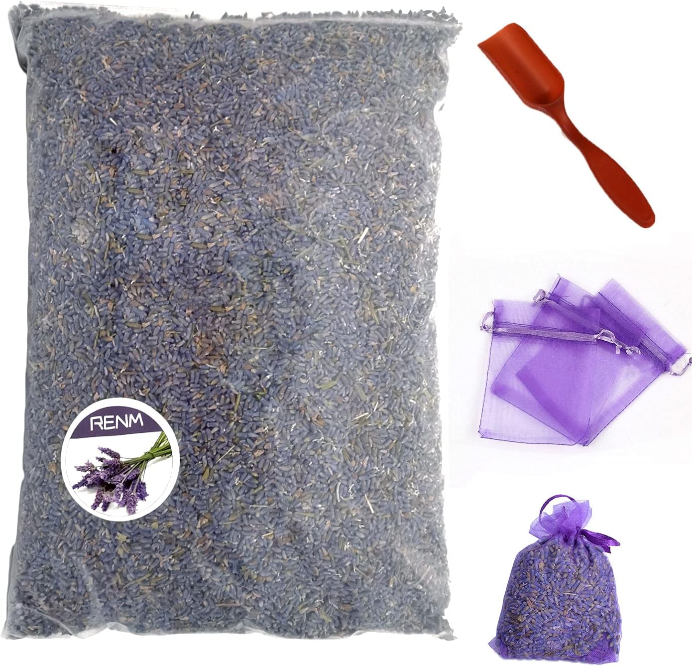 1 Pound Dried Lavender Buds, Organic Dried Flower Lavender Flowers Ultra Blue Grade Dry Fragrant Lavender for Tea, Candle, Soap, Bath, Hand DIY, Home Fragrance, Etc, 16oz