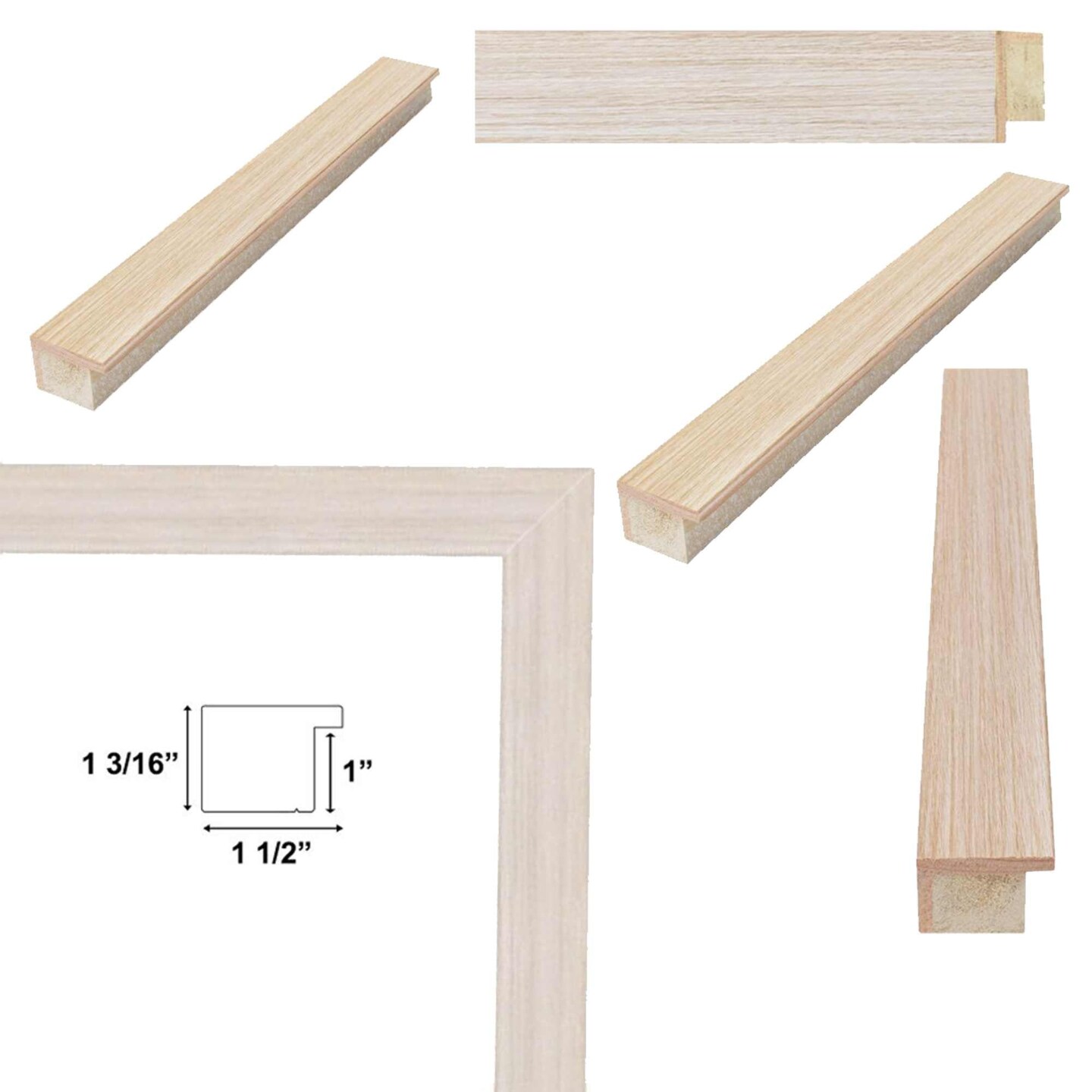 Weathered White Wash Wood Grain Picture Frame 24x30 frame