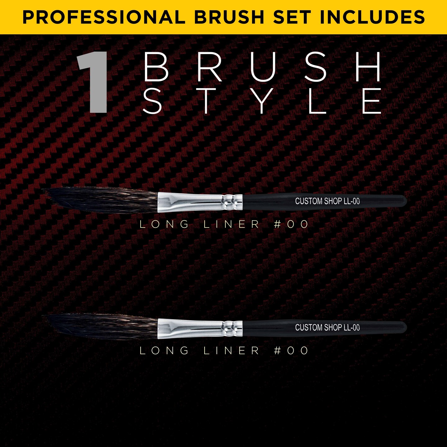 Custom Shop LL-00 Long-Liner Brush #00 - 2 1/4&#x22; Squirrel Hair and Nylon Wool (Pack of 2)
