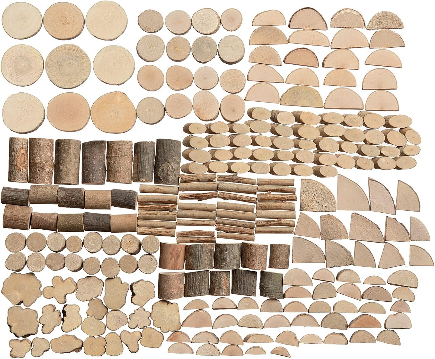 Wood Craft Kits DIY for Kids Ages 5-20 Wooden Unfinished Toys Art(250 Pcs/19.5X13X3.5cm)