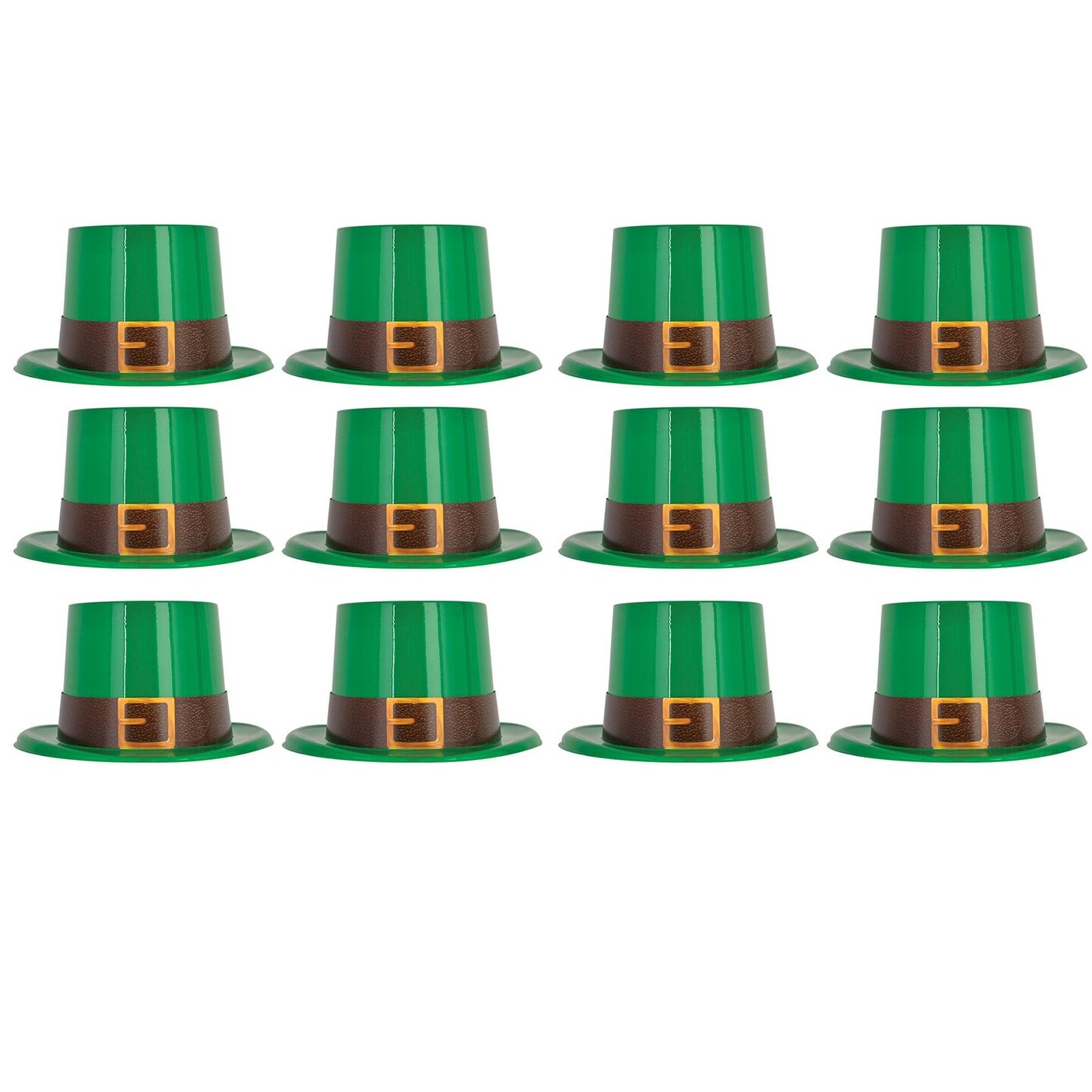 25 Pack Beistle St. Patrick&#x27;s Day Plastic Leprechaun Top Hat