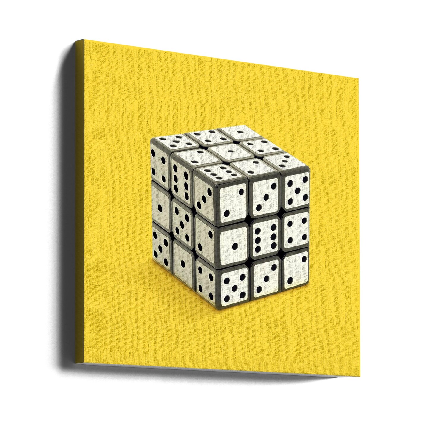 Not Rubik&#x27;s cube Square Canvas Art | Modern Home Wall Decor 24x24 Canvas - Corporate Office Art