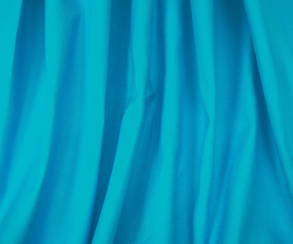 Aqua Blue Cotton Twill Stretch Spandex Solid Twill Sateen Woven Fabric By the Yard
