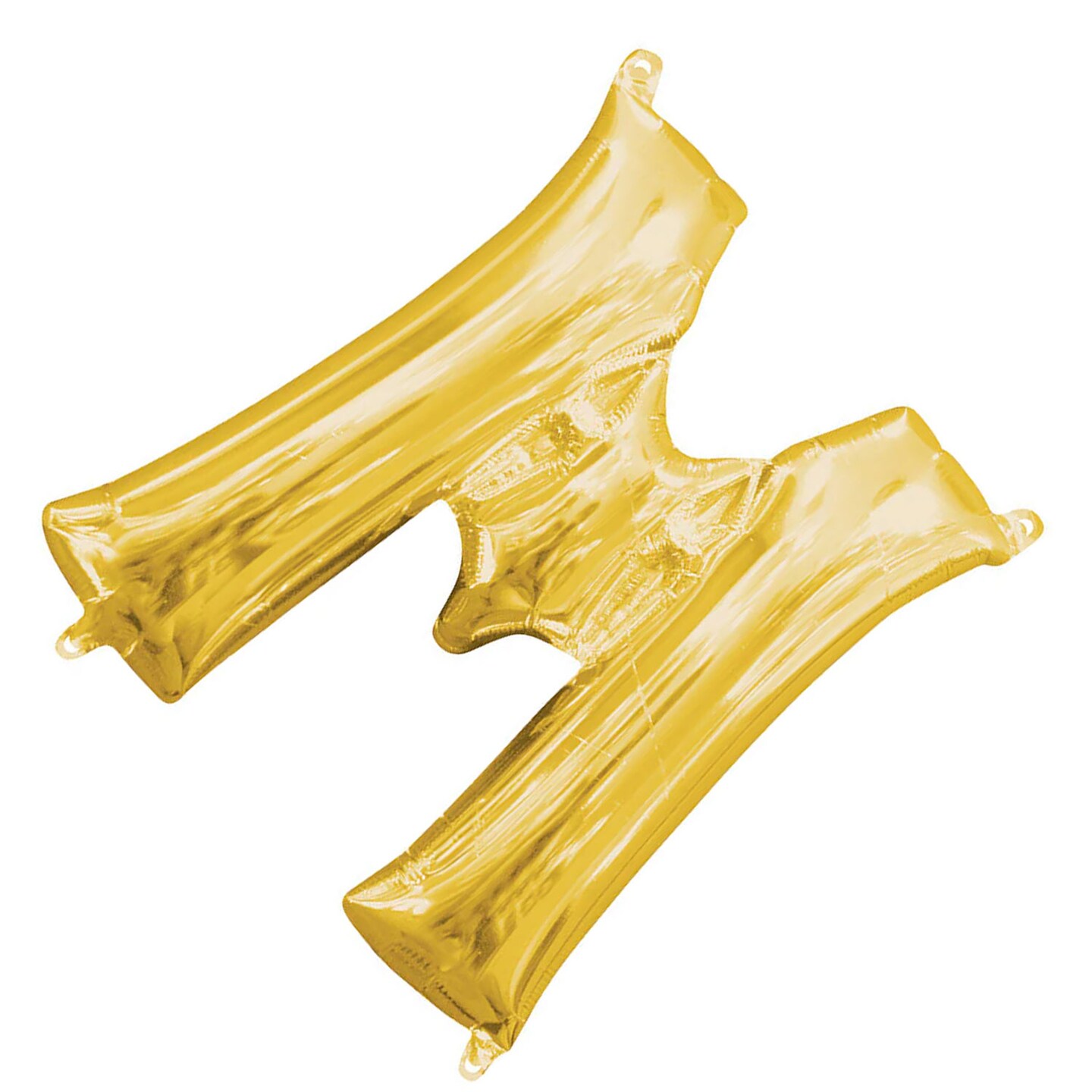 Anagram&#xAE; 16&#x22; Gold Letter M Balloon Air Fill Only Foil Mylar