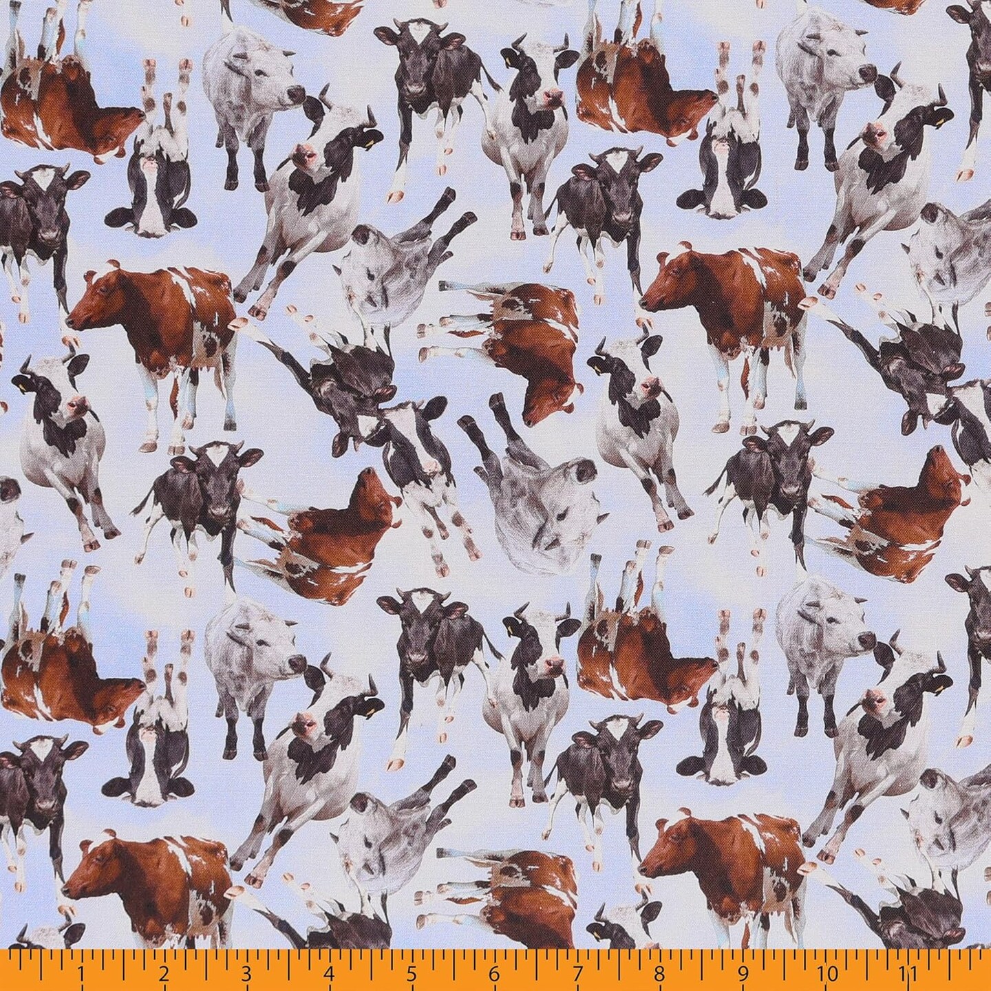 Mook Fabrics Farm Animals Cotton Fabric [45in. Wide] - By The Yard