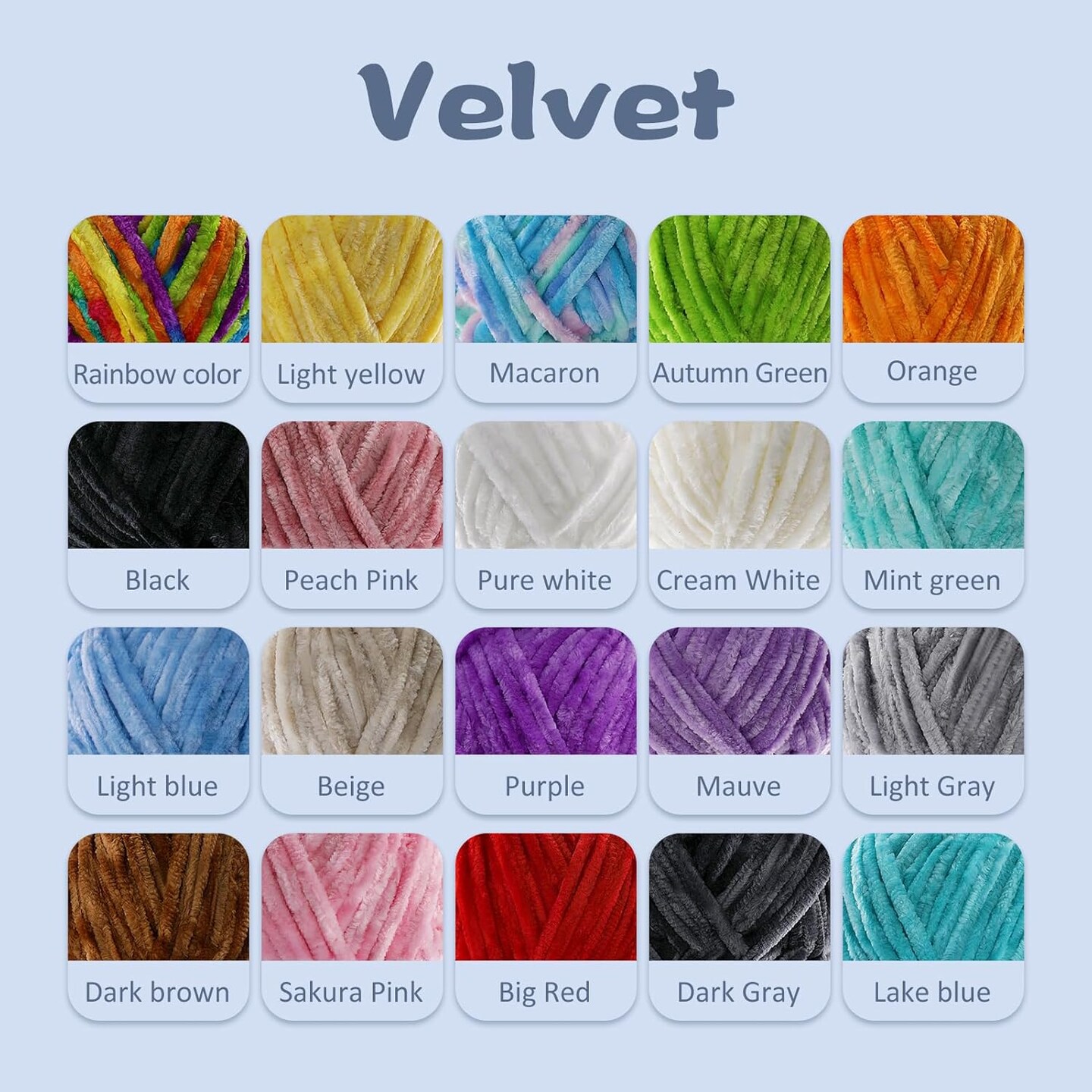 524.8 Yards - 4 Skeins Soft Chunky Chenille Yarn (Dark Brown)