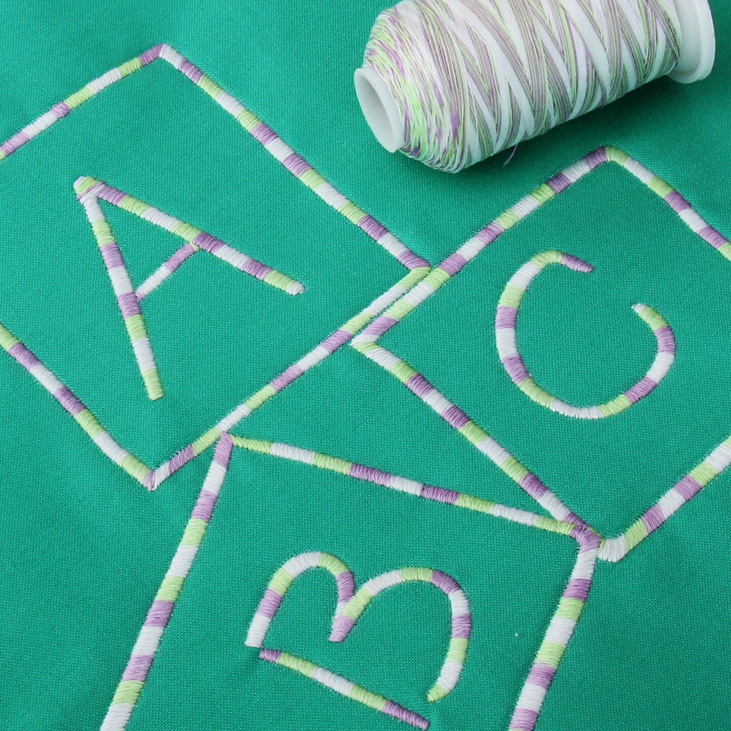 Threadart Multicolor 100% Cotton Thread | Variegated Colors for Quilting, Sewing, and Embroidery | 40/3wt - 600M (660 Yards) Cones | Long Staple Low Lint | 22 Colors