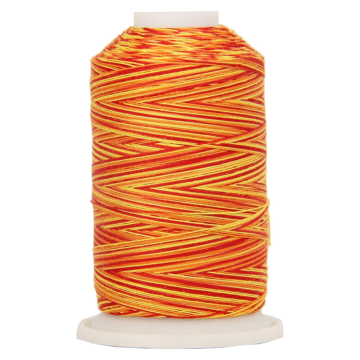 Threadart Multicolor 100% Cotton Thread | Variegated Colors for Quilting, Sewing, and Embroidery | 40/3wt - 600M (660 Yards) Cones | Long Staple Low Lint | 22 Colors