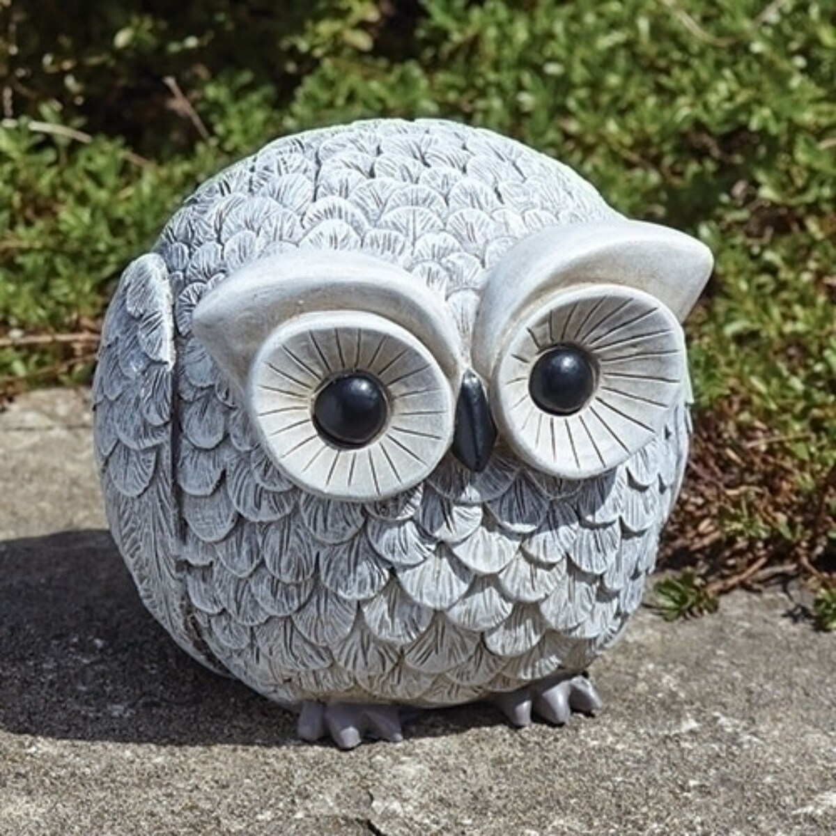 Roman 7.25&#x22; Gray Owl Bluetooth Speaker Garden Animalistic Figure