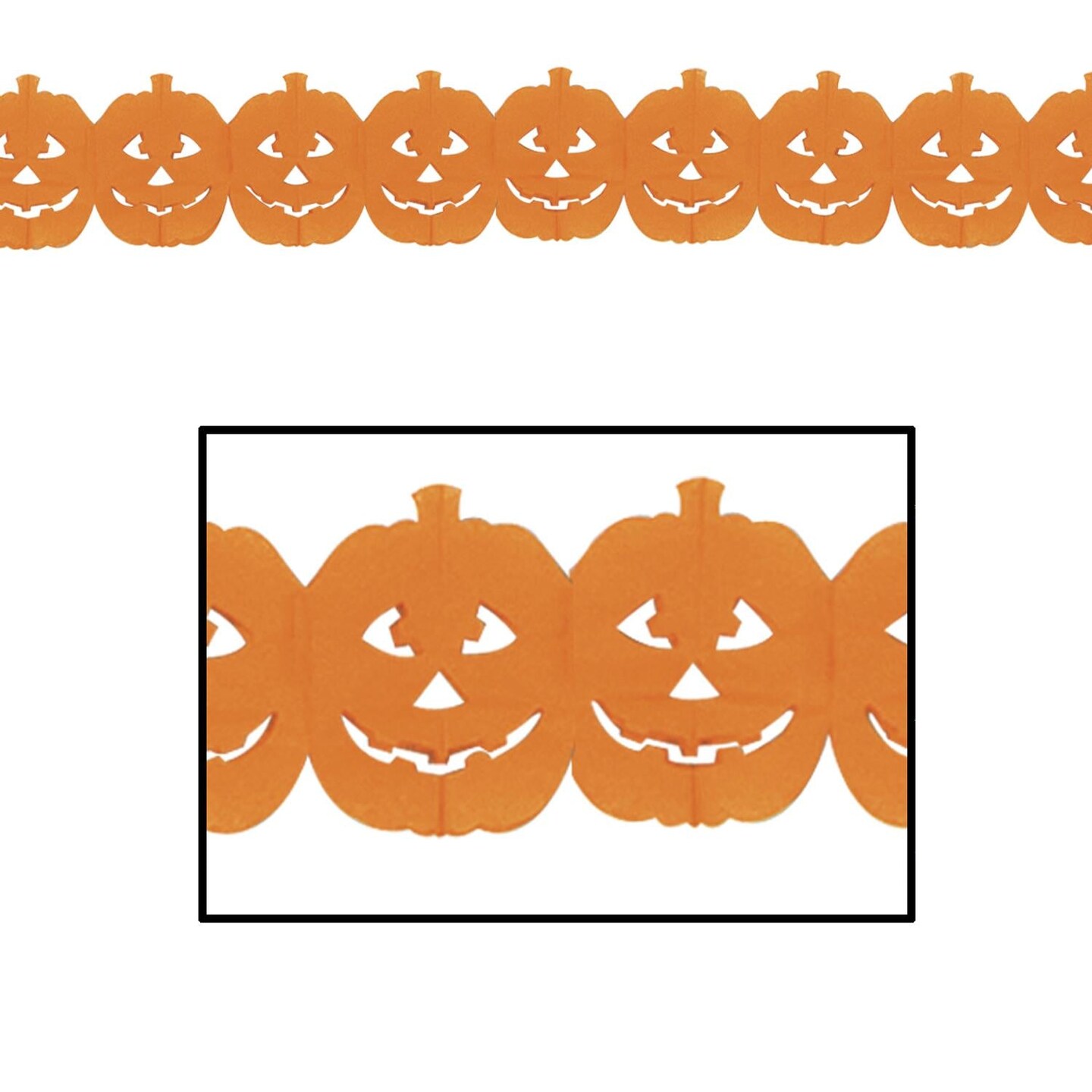 12 Pack Beistle Halloween Jack-O-Lantern Garland