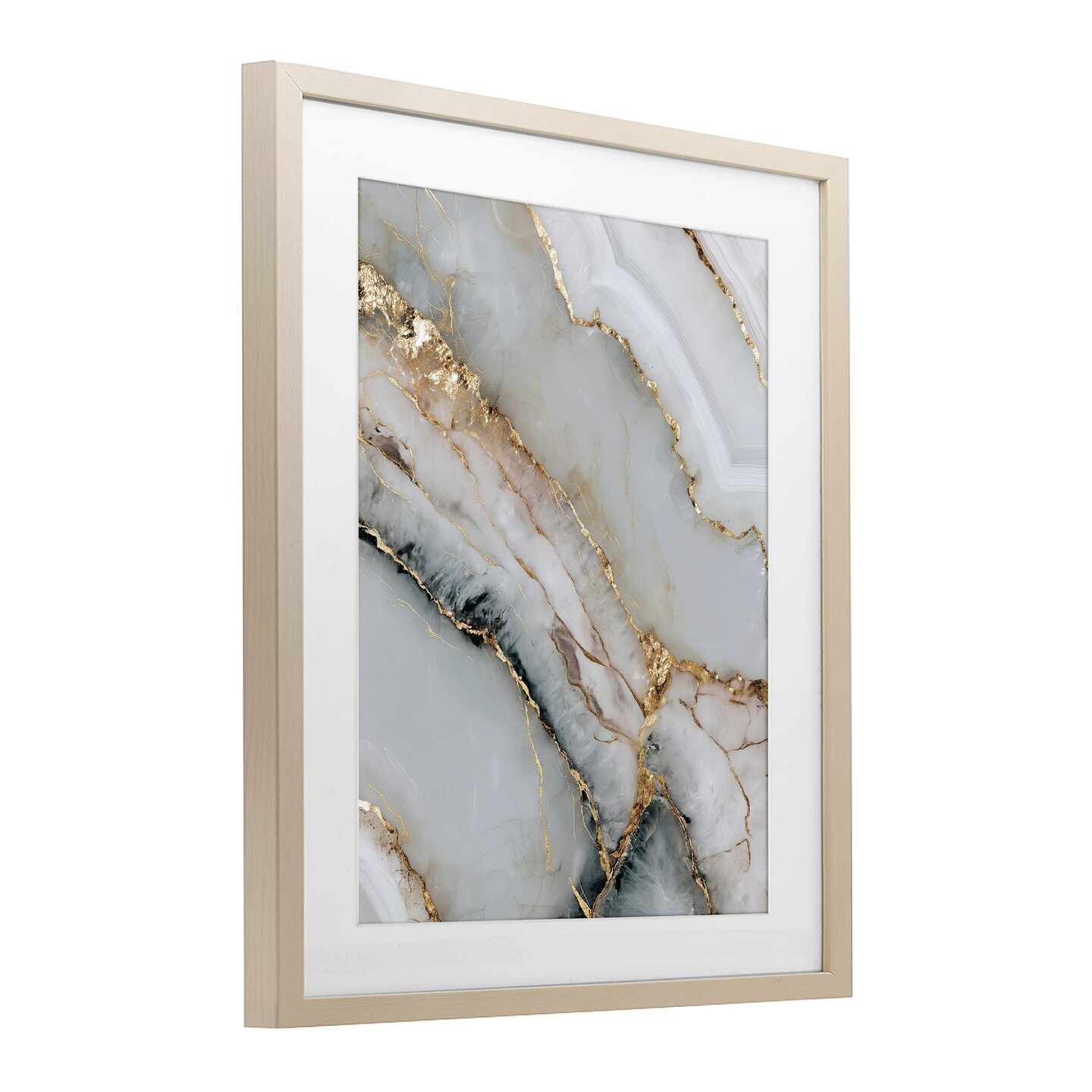 Stupell Industries Glinting Abyss Geode Framed Print Under Glass, design by Svetlana Aleynikova
