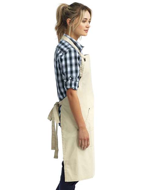 Artisan Collection by Reprime® Calibre Heavy Cotton Canvas Pocket Apron with Adjustable Neck Strap