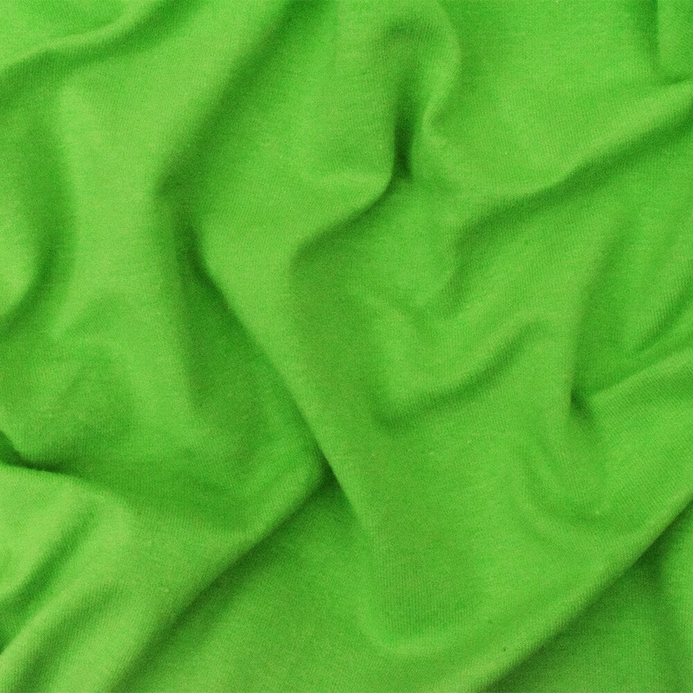Green Solid Stretch Cotton Spandex Jersey Knit Fabric By the Yard