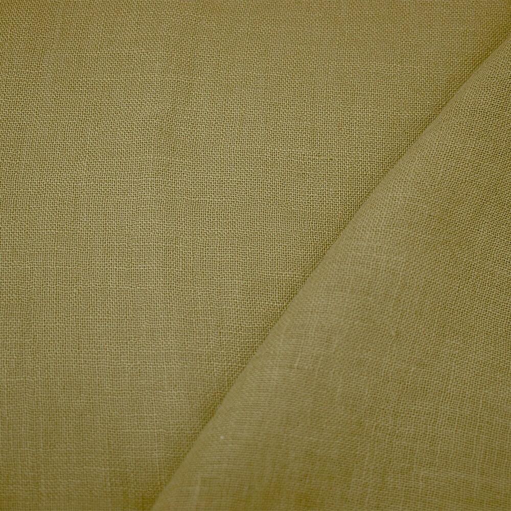 Beige Washed Semi-Sheer Washed Solid Linen Woven Fabric By the Yard