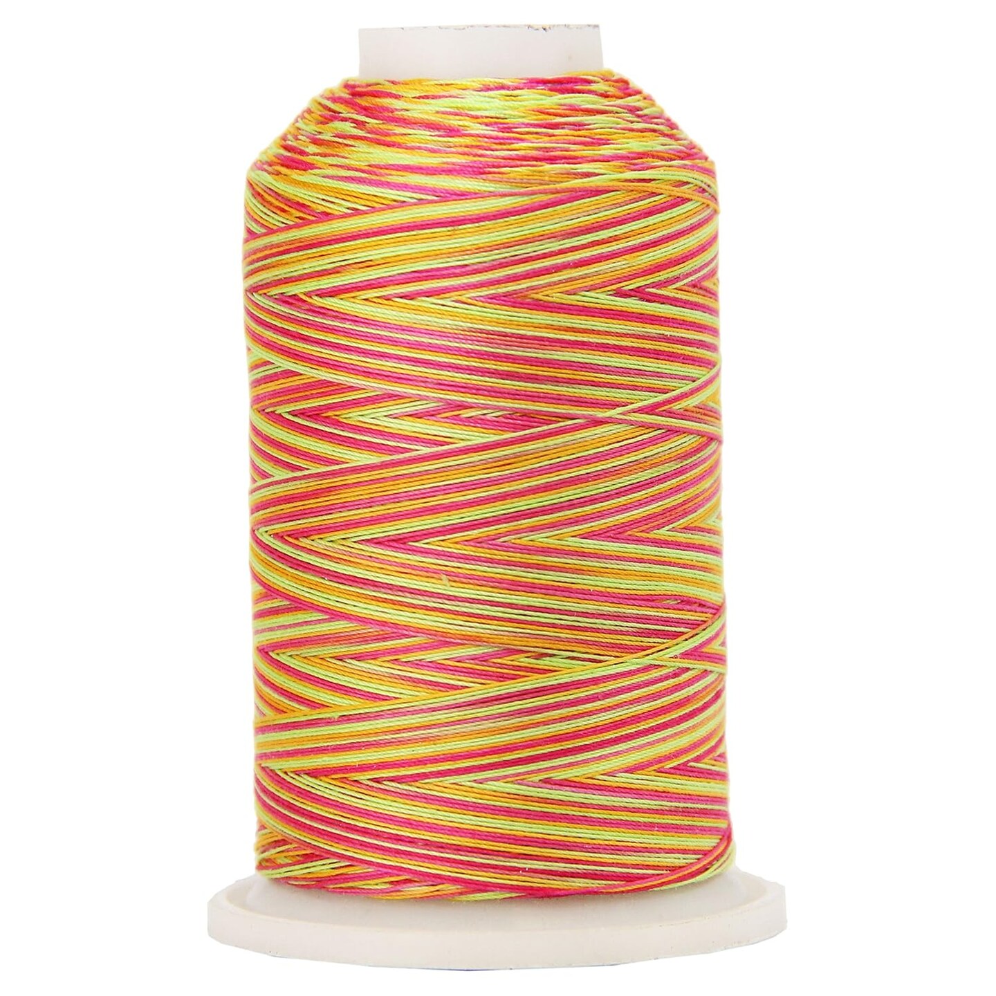 Threadart Multicolor 100% Cotton Thread | Variegated Colors for Quilting, Sewing, and Embroidery | 40/3wt - 600M (660 Yards) Cones | Long Staple Low Lint | 22 Colors