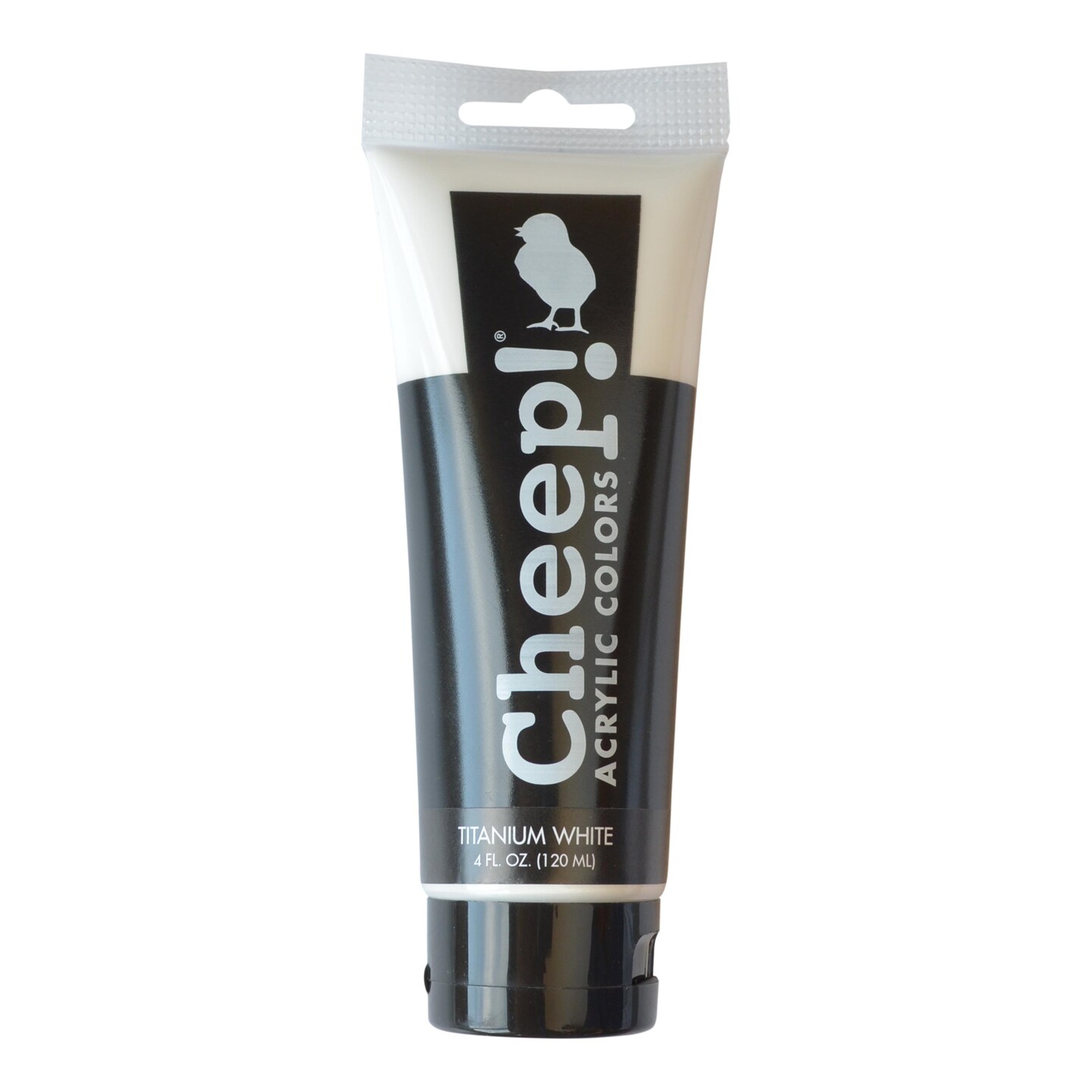 Cheep! Acrylic Paints, 4 oz. Tube - Titanium White, Perfect for Artists - Quality Acrylic Paint Heavy Body Paint Artist and Student