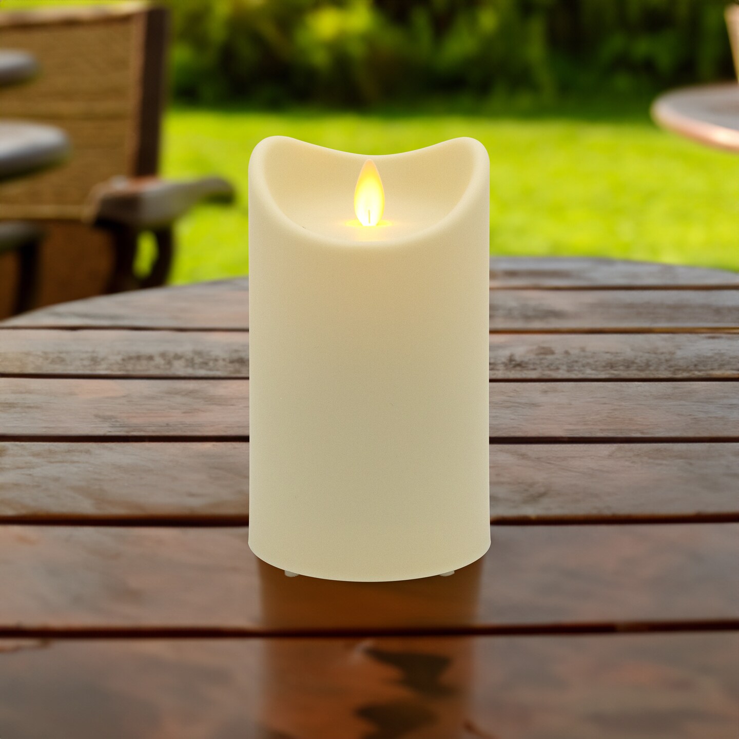 Mod Lighting and Decor LED Lighted Flameless Candle with Moving Flame - 5&#x22;