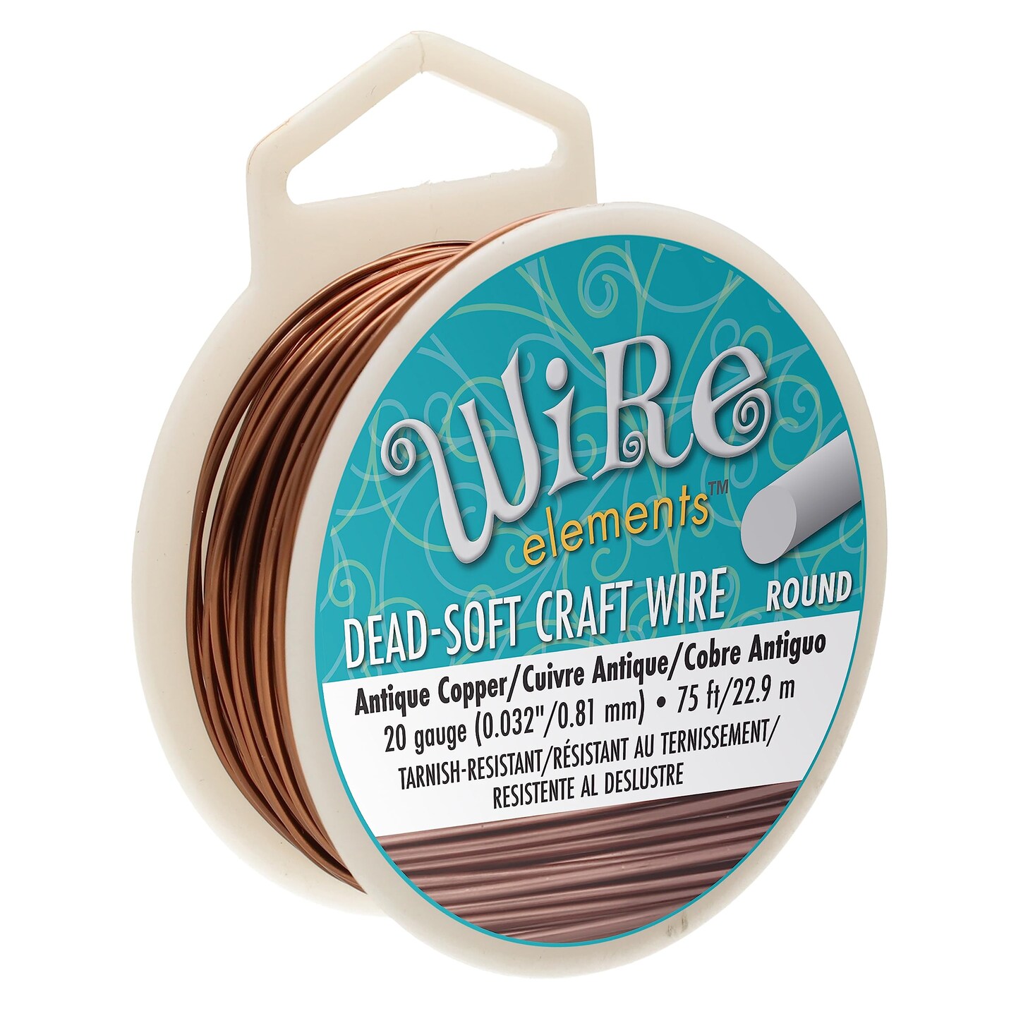 The Beadsmith Wire Elements Craft Wire – Tarnish Resistant, Soft Temper, Round