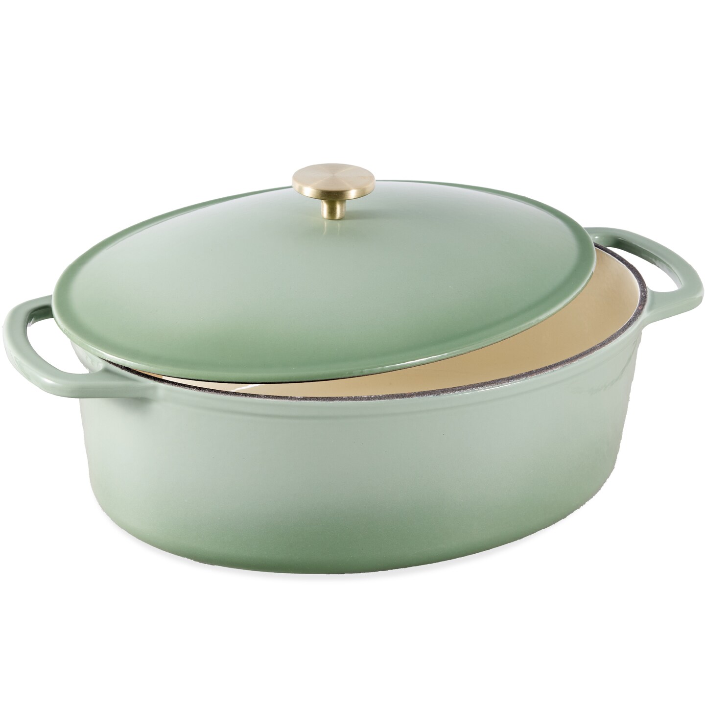 Best Choice Products Oval 7.5 Quart Cast-Iron Dutch Oven, Heavy-Duty w/ Enamel, Side Handles