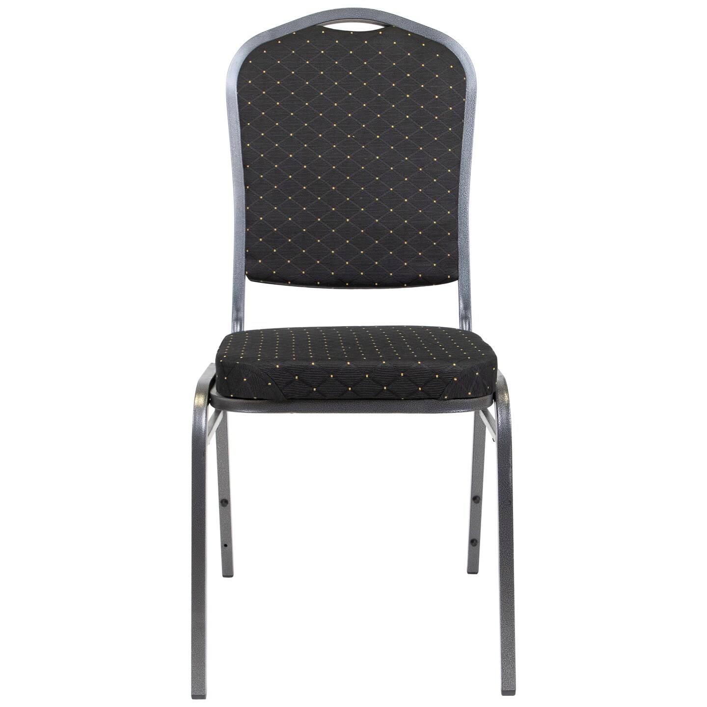 GCI Stackable Banquet Chair with Crown Back - Black