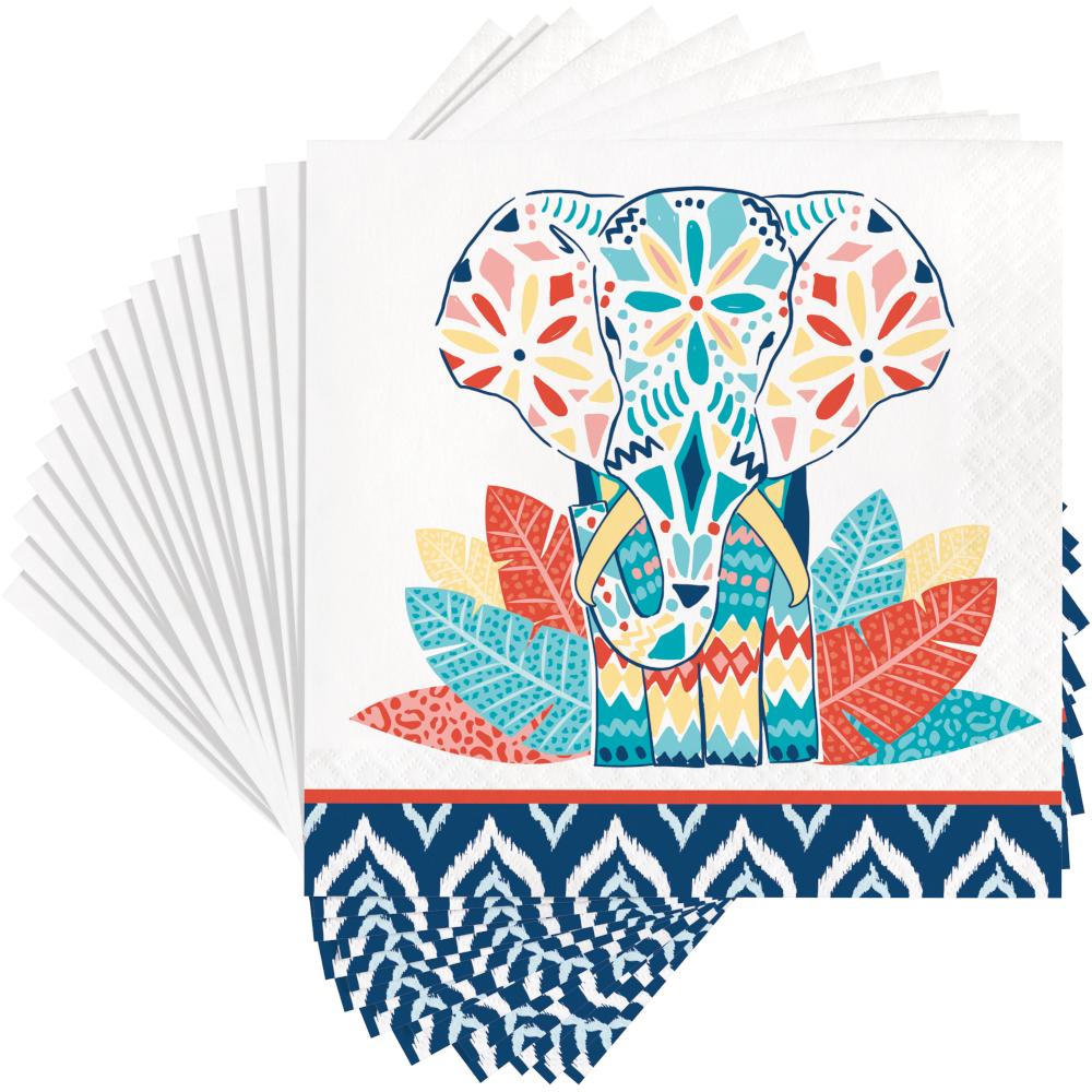 192 pc Bulk Boho Luncheon Napkins