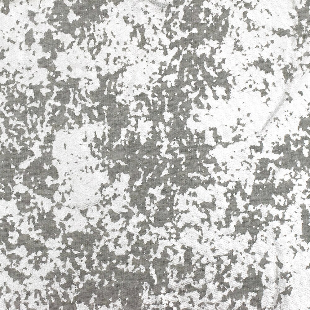 Silver-Gray Famous Maker Abstract Metallic Printed Sweatshirt Fleece Fabric By the Yard