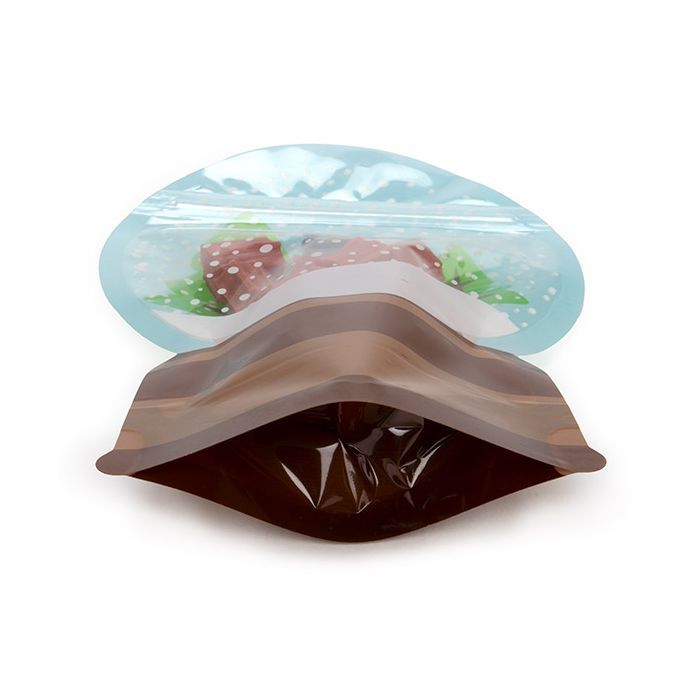 Snow Globe Shaped Pouch - 6&#x22; x 2 1/2&#x22; x 8&#x22; - Pack of 5