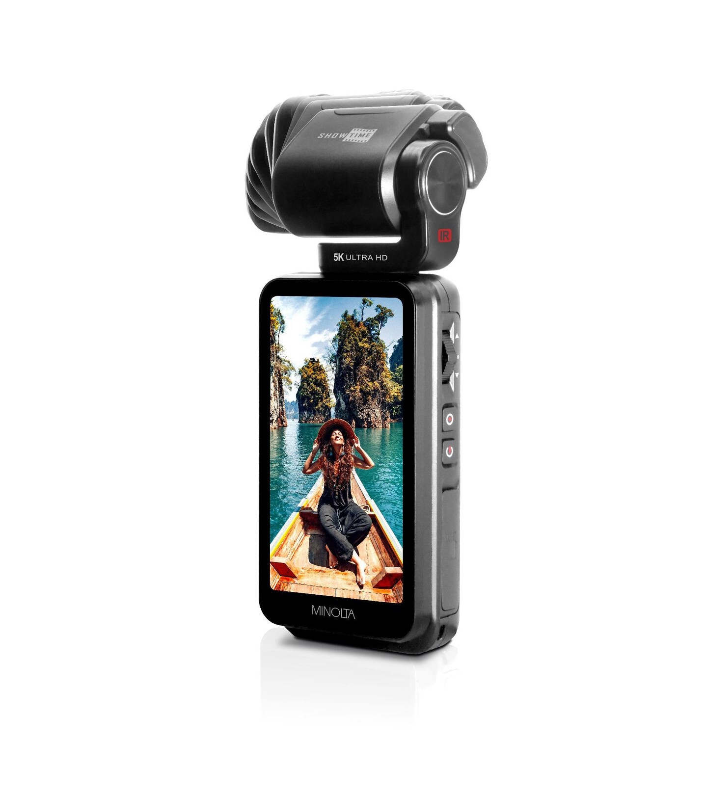 MN5KGP1 5K Ultra HD / 20 MP Handheld Pocket Camcorder w/Motorized Tilting Lens Head