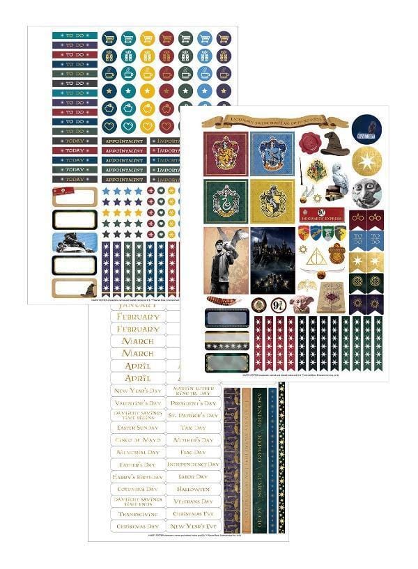 Weekly Planner - 12 Month Undated Harry Potter Hogwarts at Night