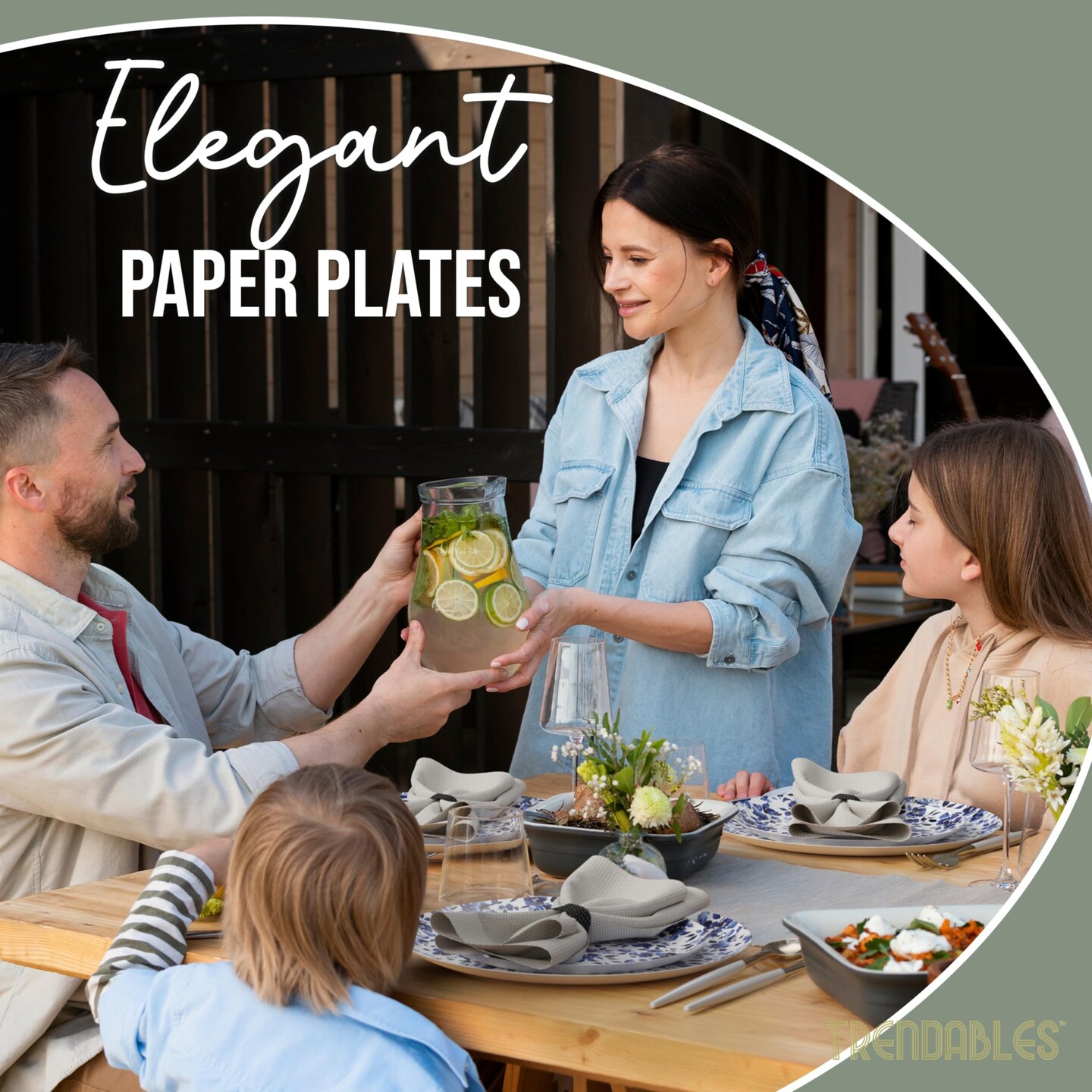 Earthtrends Heavy Duty Paper Plates for parties – Includes 8-Inch Paper Dessert Plates and 10-Inch Paper Dinner Plates – Disposable Floral Paper Plates for Parties, Weddings, Events, BBQs, Birthdays, Catering, Holidays – Elegant Tableware Set