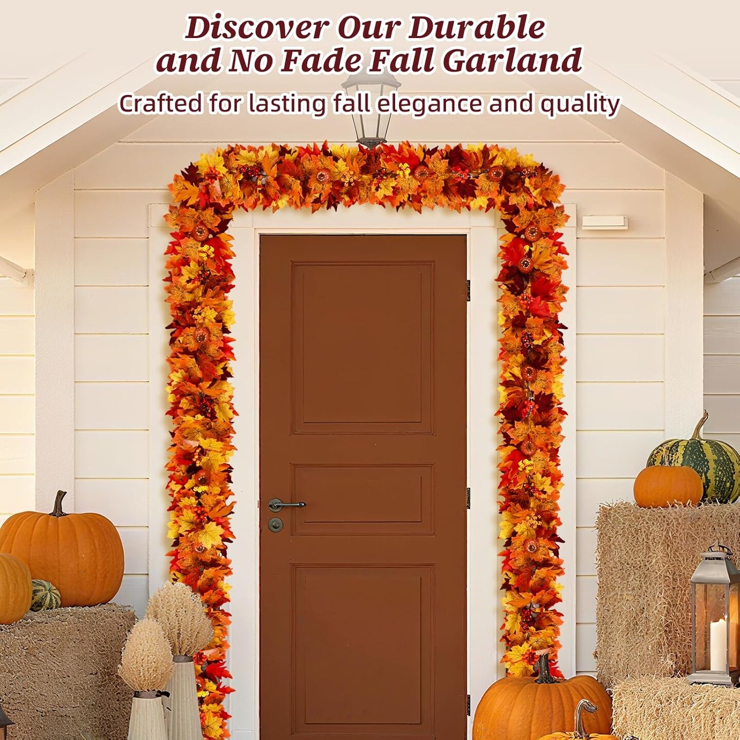 Fall Decorations for Home, 5.9Ft Fall Garland