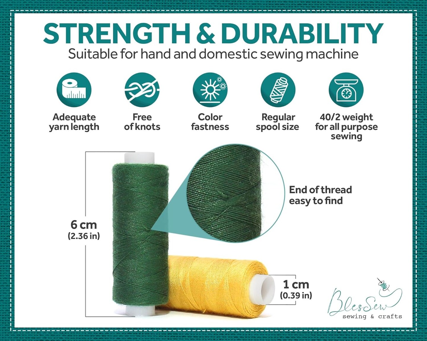 Sewing Threads for Sewing Machine and Hand Stitching in Storage