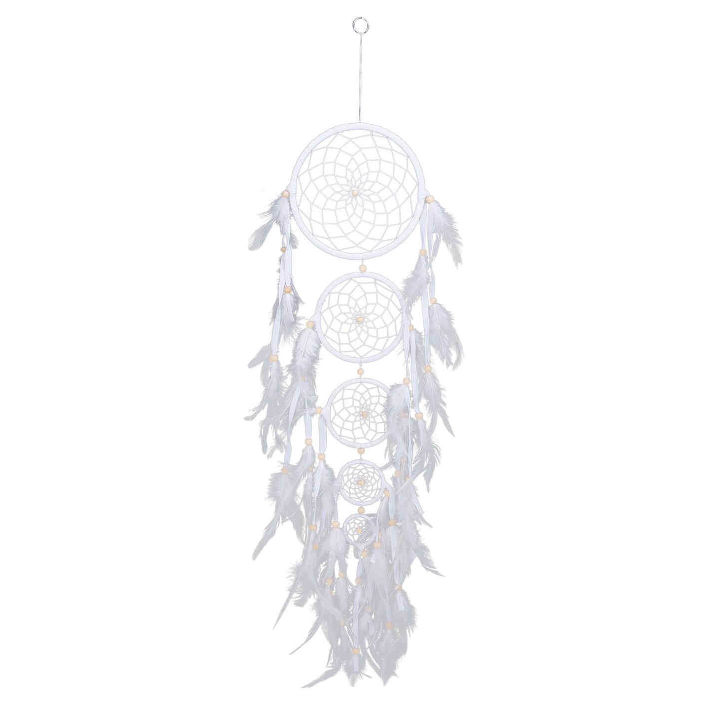 White 5 Piece Dreamcatcher
