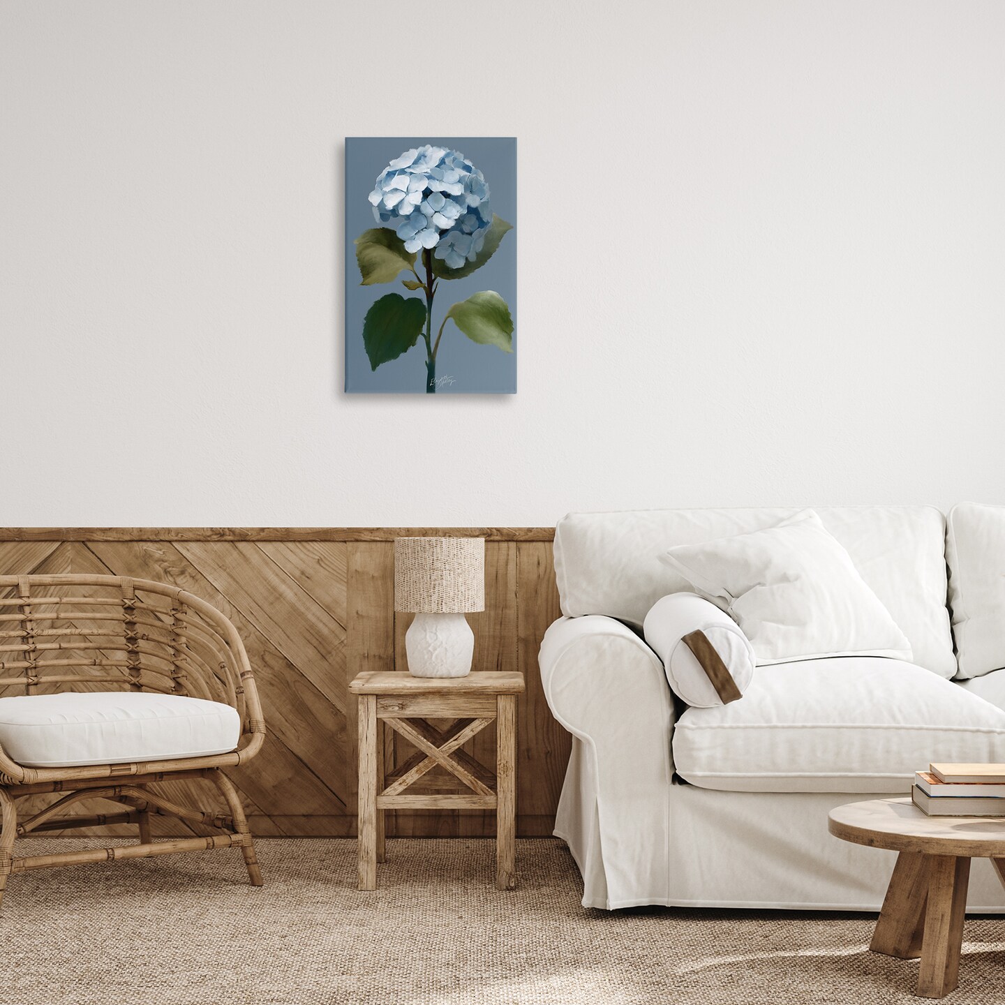 Stupell Industries Delicate Blue Hydrangea Canvas Wall Art Design by Elizabeth Medley