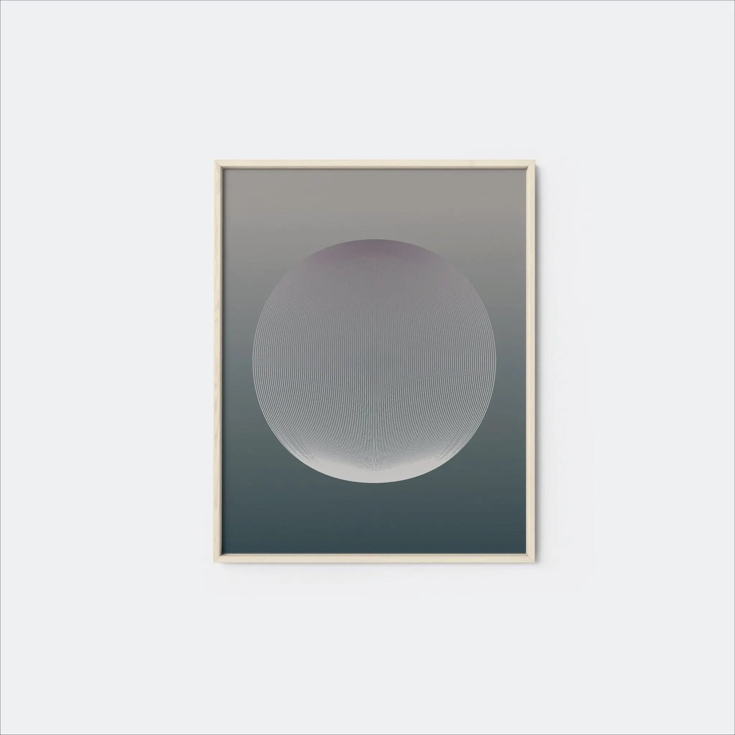 Moir&#xE9; Zen Orb Art Print
