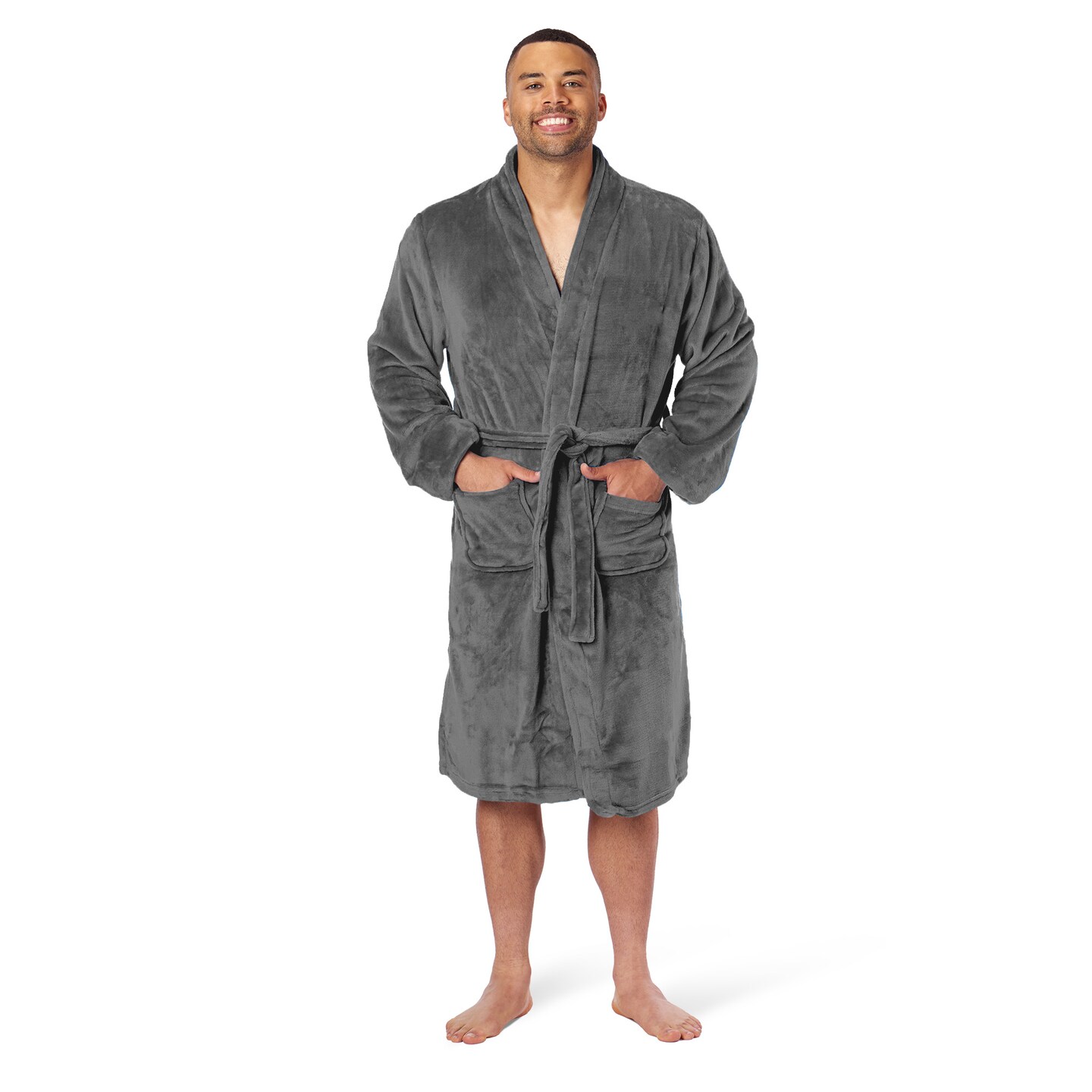 Northwest Silk Touch L/XL Robe Lava Smoke 26&#xD7;47 Inches