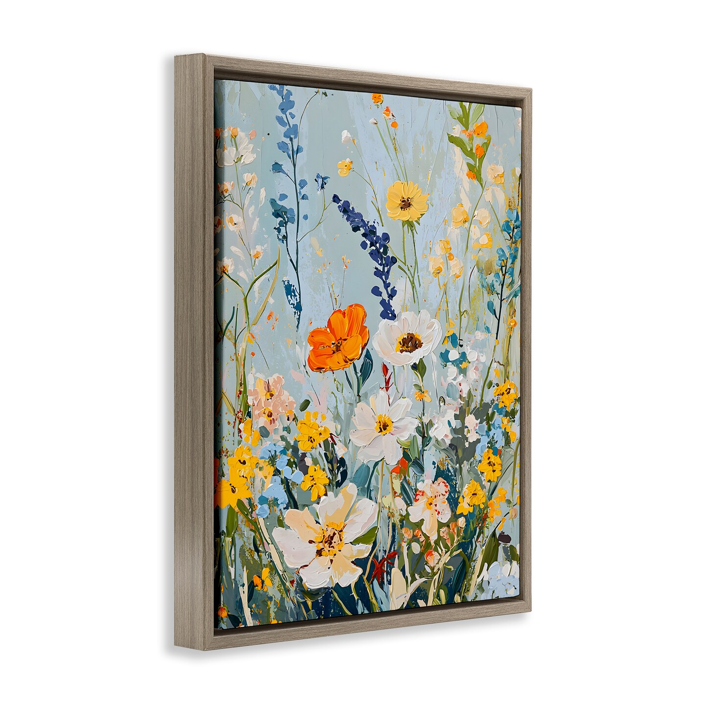 Stupell Industries Warm Toned Flowers Floating Frame Design by Franklyn Gregory