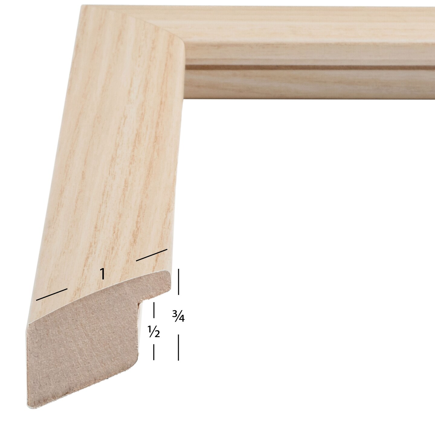 16x24 Picture Frame, Contemporary 1 Inch MDF Moulding, Wall Display Frame for Art, Posters, or Photos by wallsthatspeak