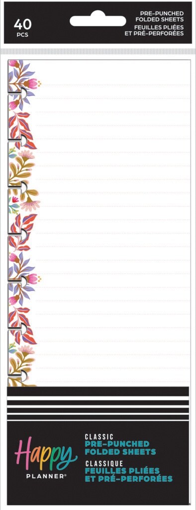 Happy Planner Classic Folded Fill Paper Folk Flora Michaels Happy Planner Classic Folded Fill Paper Folk Flora Michaels