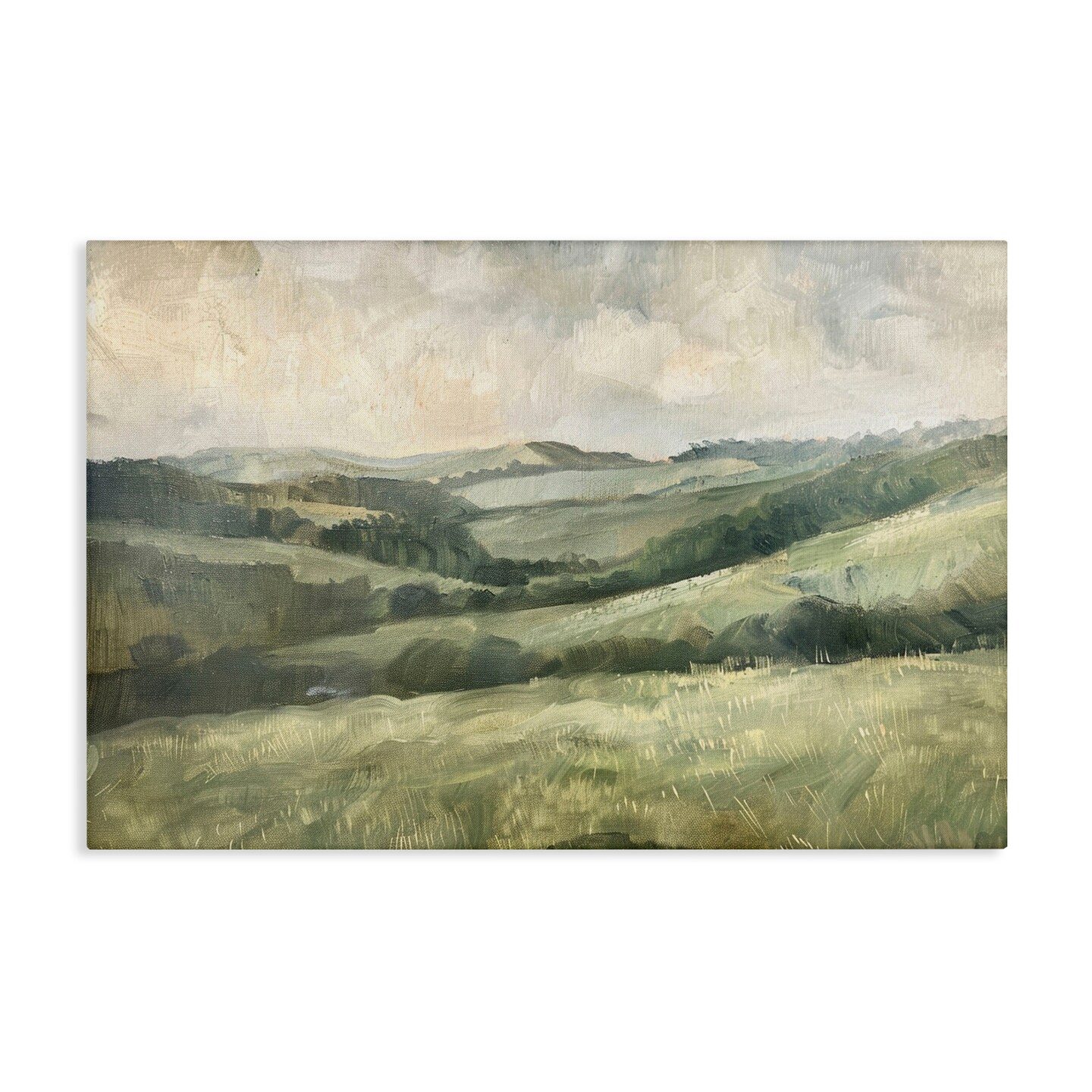Stupell Industries Green Hilly Landscape Canvas Wall Art Design by LSR Design Studio