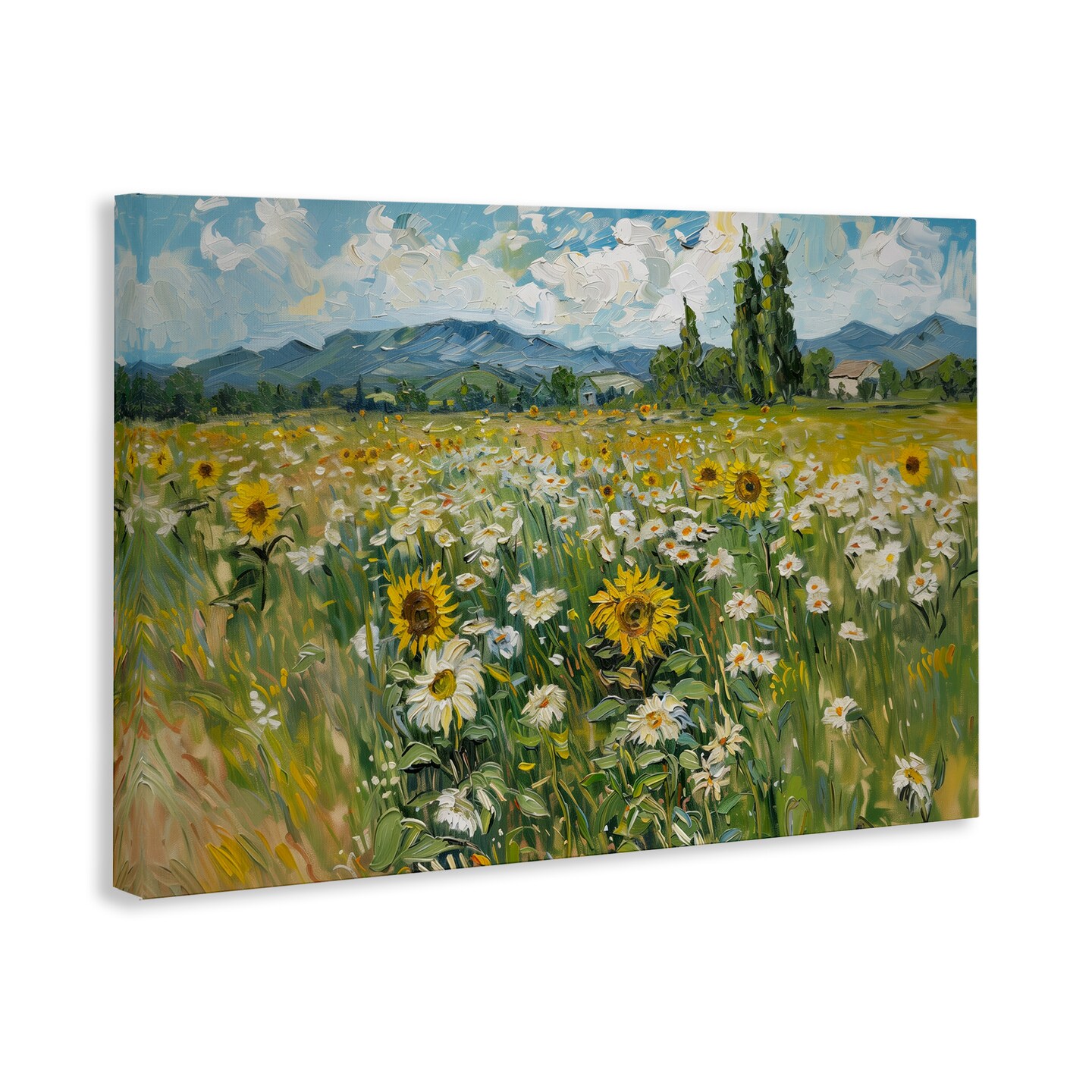 Stupell Industries Sunflower & Daisy Meadow Canvas Wall Art Design by Arlington Prints