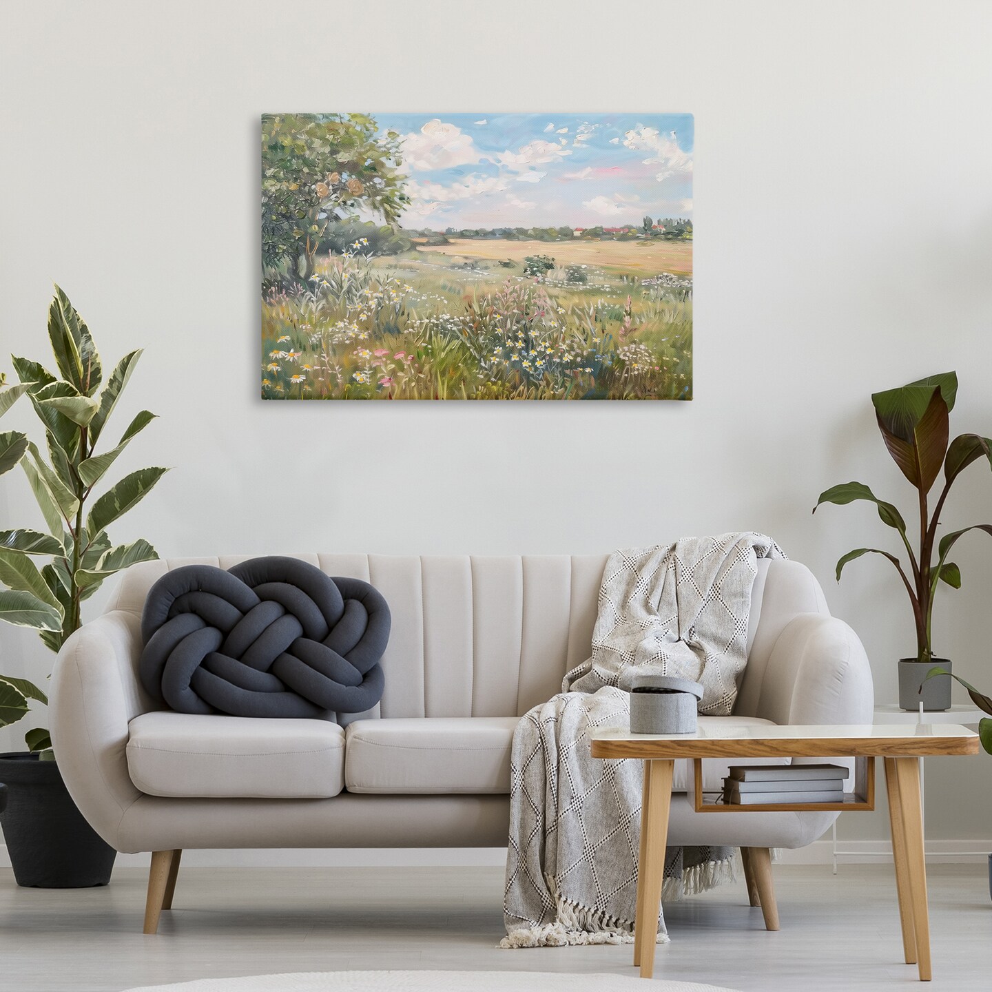 Stupell Industries Vast Wildflower Field Canvas Wall Art Design by LSR Design Studio