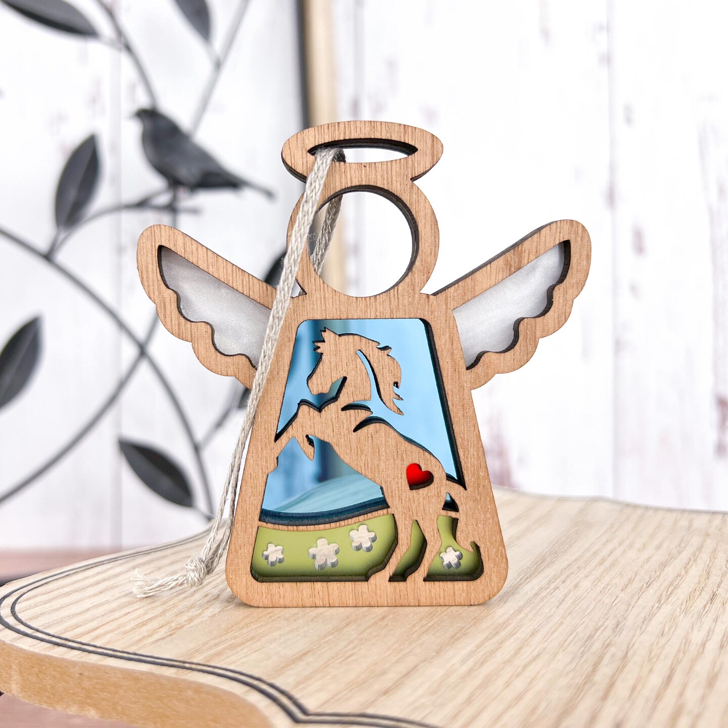 3.5&#x22; Horse Ornament - Handcrafted in Texas - Mother&#x27;s Angels&#xAE; Figurine - Mother&#x27;s Day Gifts